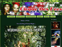 Tablet Screenshot of cirquedesfees.com